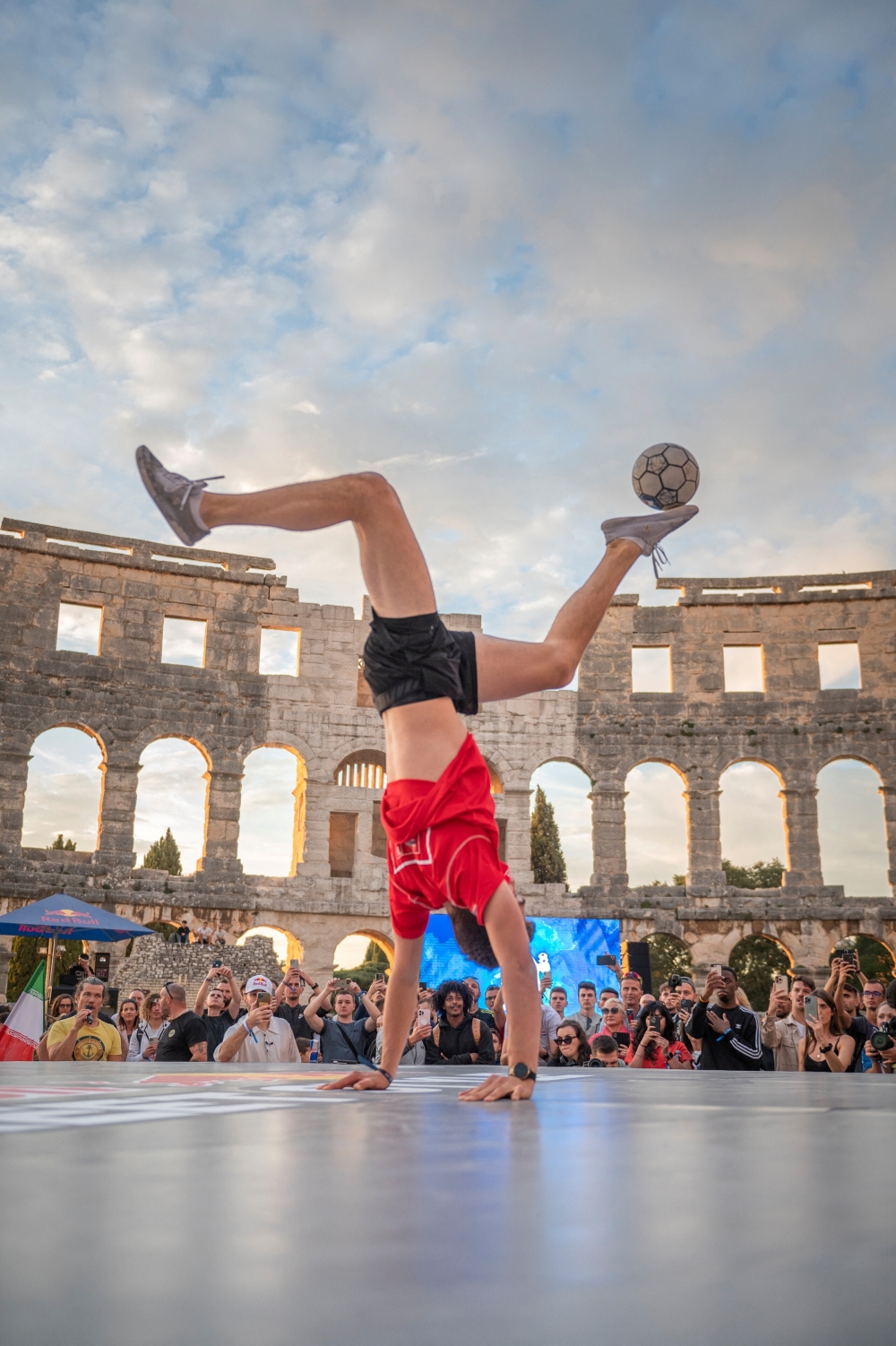 Winner Erlend Fagerli performs during Red Bull Street Style in Pula, Croatia October 8, 2022. Marjan Radovic/Red Bull Content Pool/Handout via REUTERS    THIS IMAGE HAS BEEN SUPPLIED BY A THIRD PARTY
