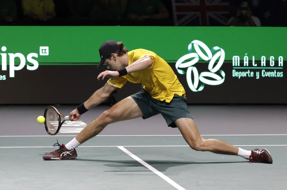 Australia's Alex de Minaur in action during the semi final against Emil Ruusuvuori. — Reuteres
