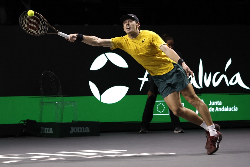 Australia's Alex de Minaur in action during the semi final against Emil Ruusuvuori. — Reuteres
