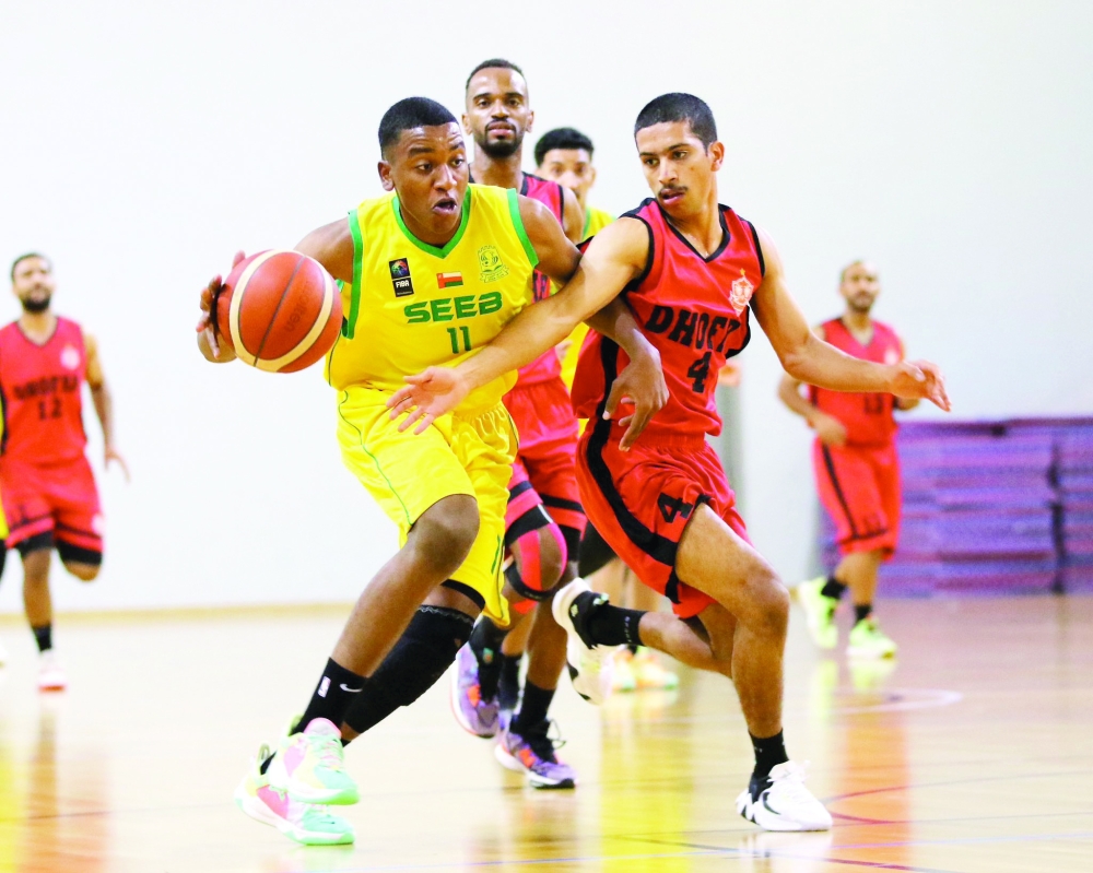 Al Seeb Club vs Dhofar at Sultan Qaboos Sports Complex in Bausher