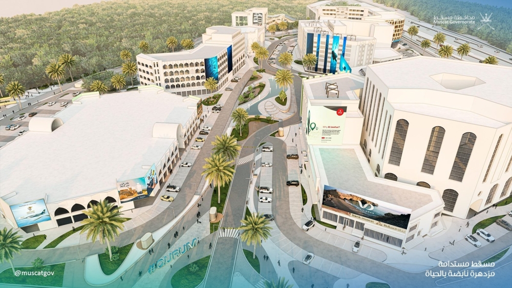 The masterplan for Qurum Commercial District