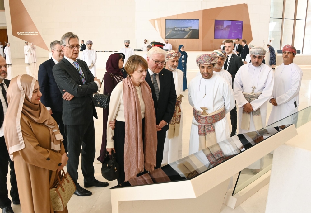 German President and His Spouse visit Oman Across Ages Museum