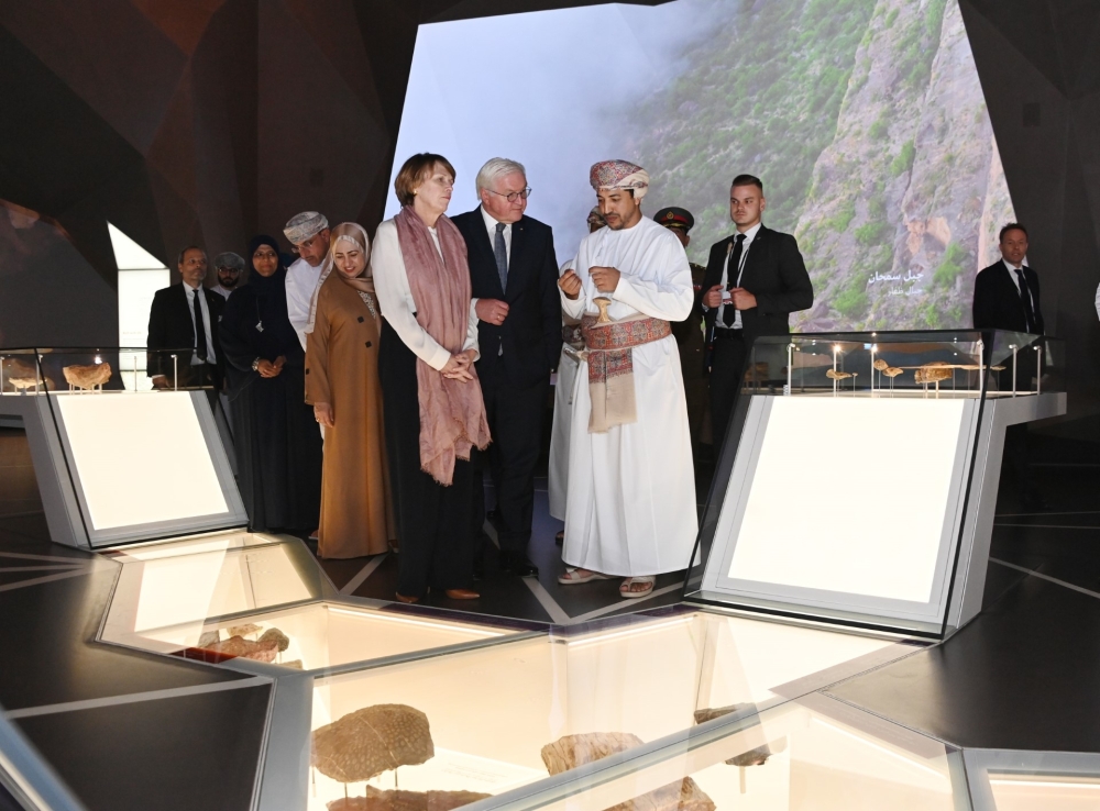 German President and His Spouse visit Oman Across Ages Museum