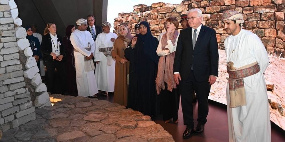 German President and His Spouse visit Oman Across Ages Museum