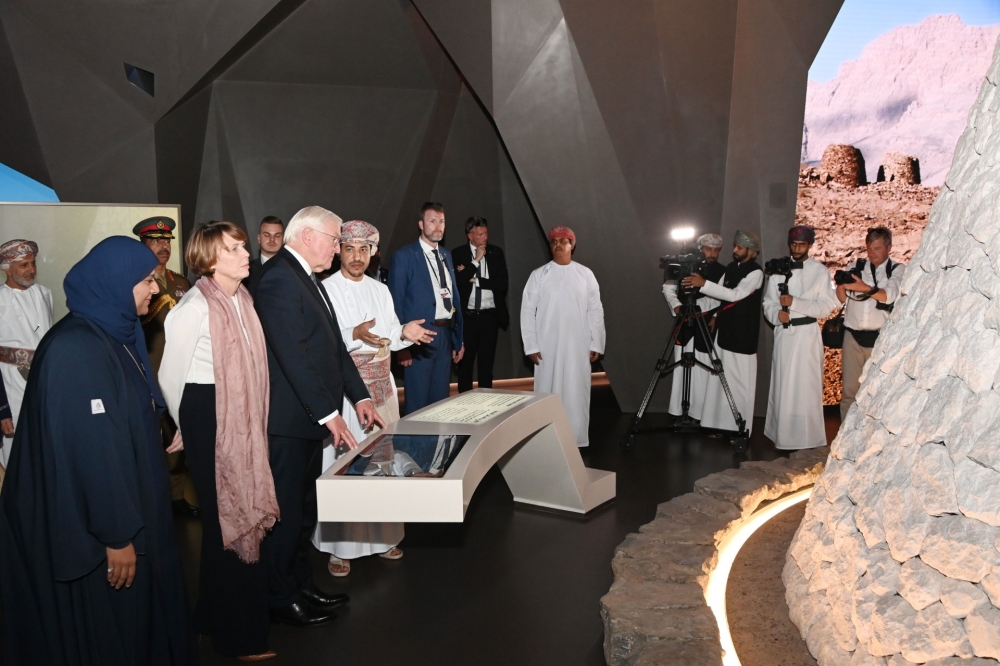 German President and His Spouse visit Oman Across Ages Museum