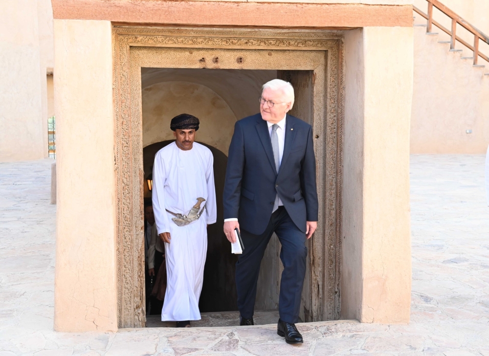 German President visits Nizwa Fort