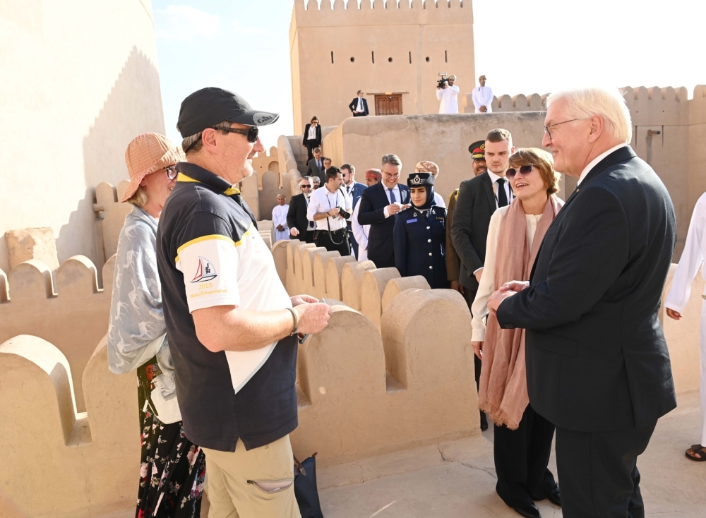 German President visits Nizwa Fort