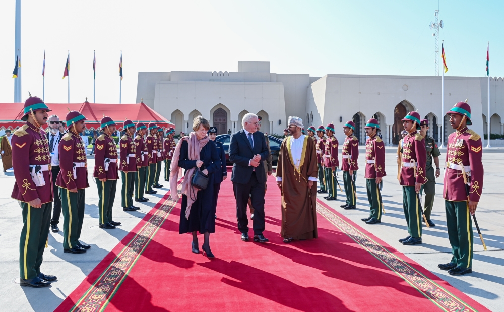 Dr. Frank-Walter Steinmeier, President of the Federal Republic of Germany, and his spouse left the Sultanate of Oman after an official visit that lasted three days