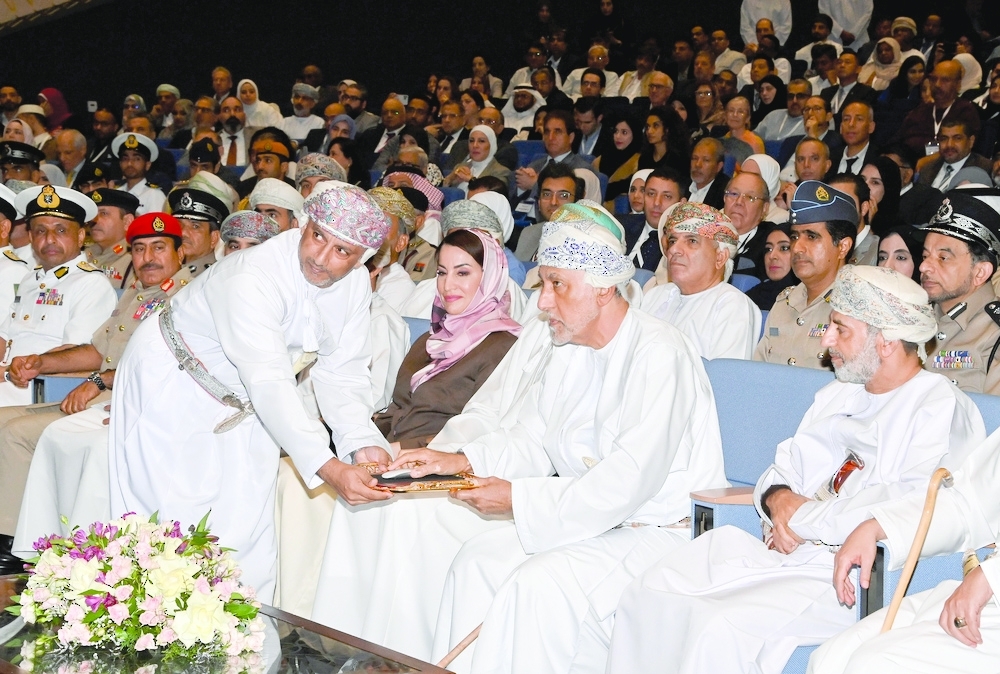 His Highness Sayyid Shihab inaugurated the Joint International Congress of Ophthalmology and Research on Thursday. - ONA