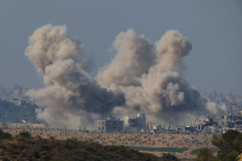 Smoke rises in Gaza following an Israeli strike, after a temporary truce expired.