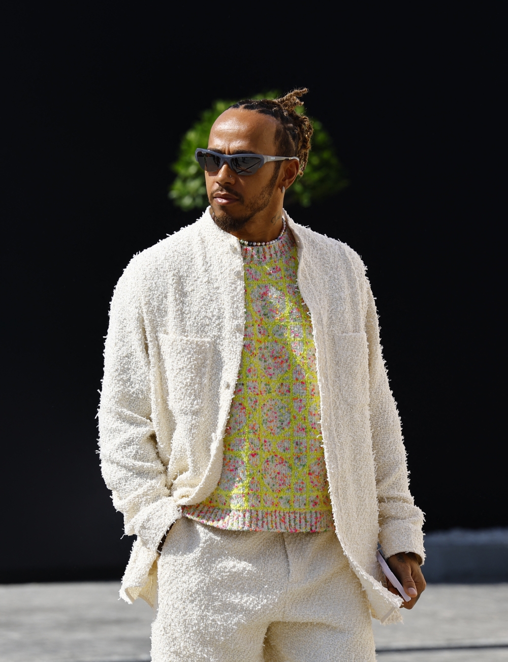 Formula One F1 - Abu Dhabi Grand Prix - Yas Marina Circuit, Abu Dhabi, United Arab Emirates - November 26, 2023 Mercedes' Lewis Hamilton before the race REUTERS/Rula Rouhana

