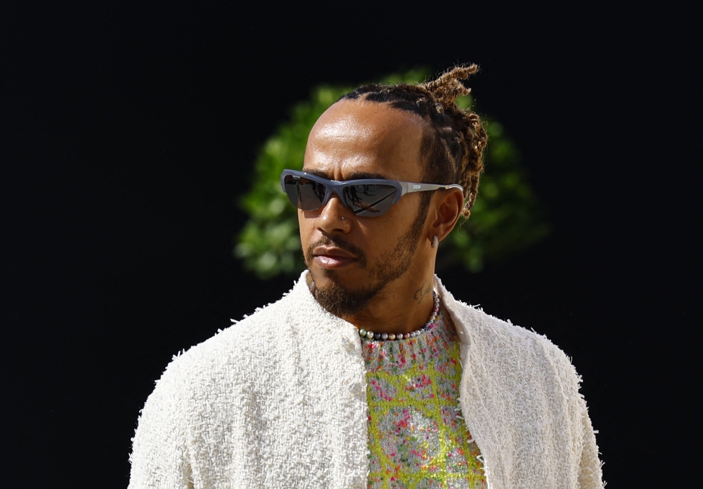 Formula One F1 - Abu Dhabi Grand Prix - Yas Marina Circuit, Abu Dhabi, United Arab Emirates - November 26, 2023 Mercedes' Lewis Hamilton before the race REUTERS/Rula Rouhana
