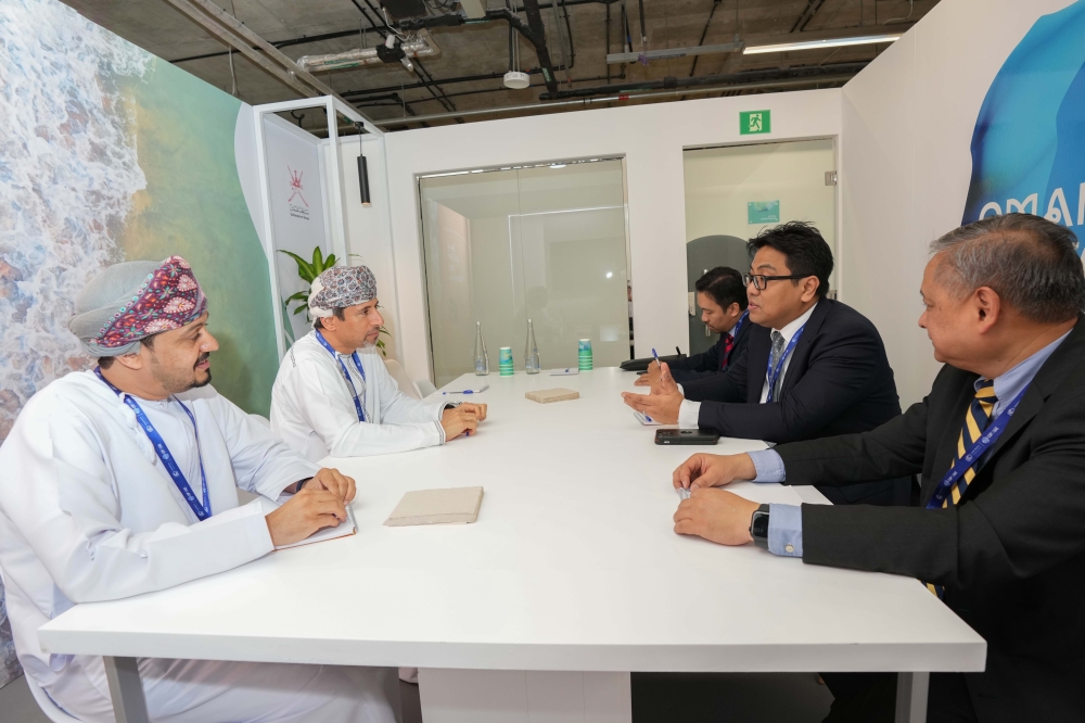 Eng Salim bin Nasser al Aufi at COP28 summit in Dubai on Friday.