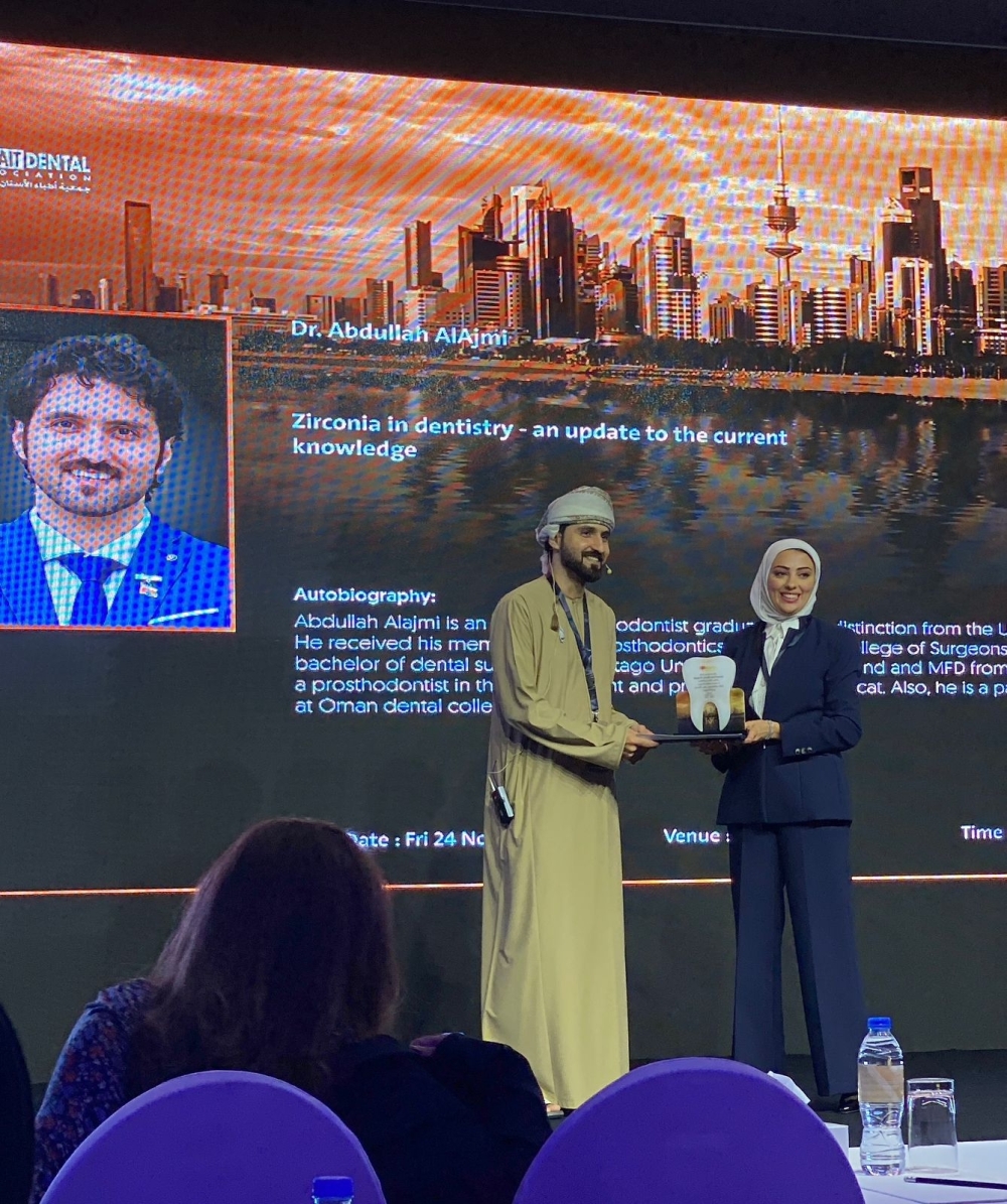 Dr Abdullah al Ajmi at the 23rd Kuwait Dental Conference