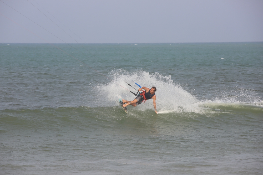 An image of a kitesurfer captured by Bassem Zein.