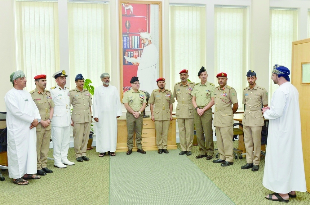 A delegation from IRAD visited the National Defense College (NDC) in the Academy for Strategic and Defence Studies at Bait Al Falaj Garrison. - ONA