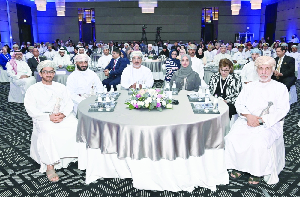 The conference, hosted for the first time in Oman, is held under the auspices of Dr Khamis bin Saif bin Hamoud al Jabri, Chairman of Oman Vision 2040 Implementation Follow-up Unit. — ONA