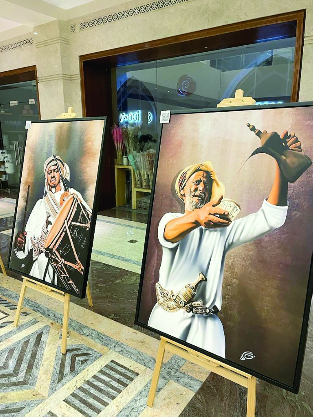 Traditional paintings of Oman