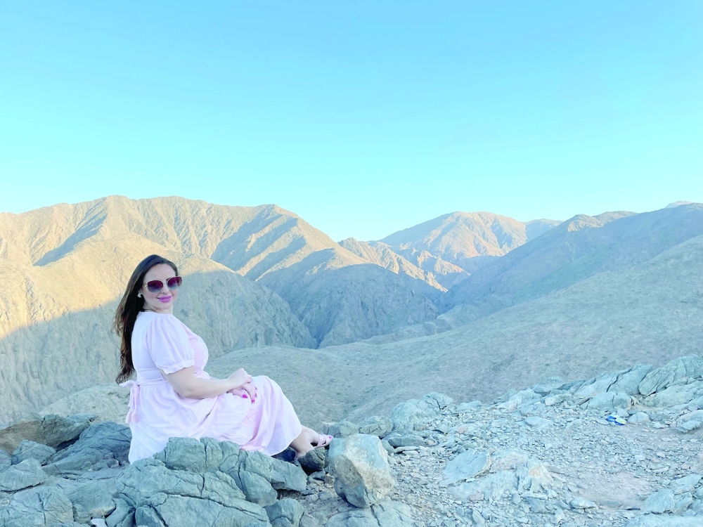 Cherie Davie pictured on top of Muscat