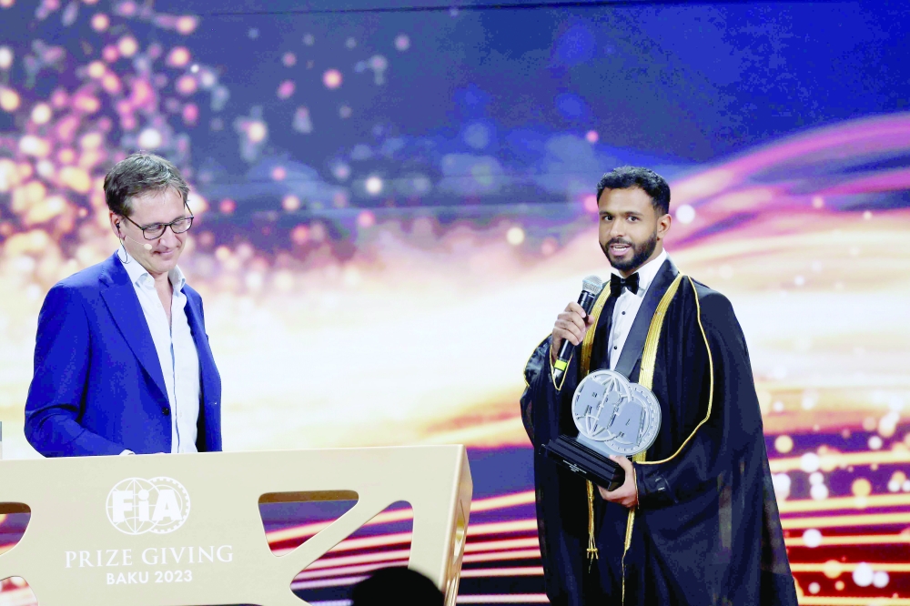 Abdullah al Rawahi  at FIA ceremony in Baku