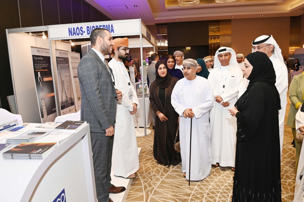 Dr Hilal bin Ali al Sabti, Minister of Health, at the OmanDerm International Conference and Exhibition, organised by the Oman Dermatology Society.
