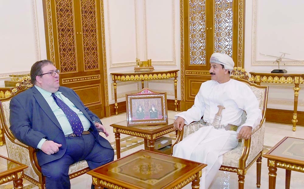 Gen Al Numani with Andreas Nikolaides, Ambassador of the Republic of Cyprus to the Sultanate of Oman. — ONA