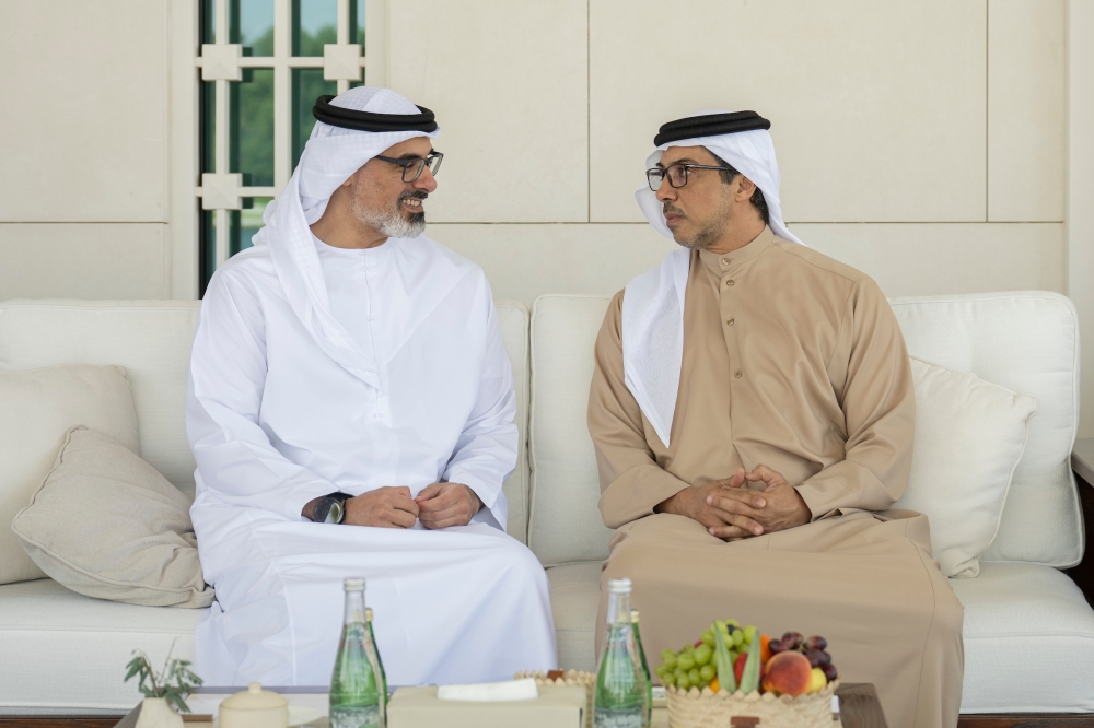 UAE President receives HH Sayyid Theyazin