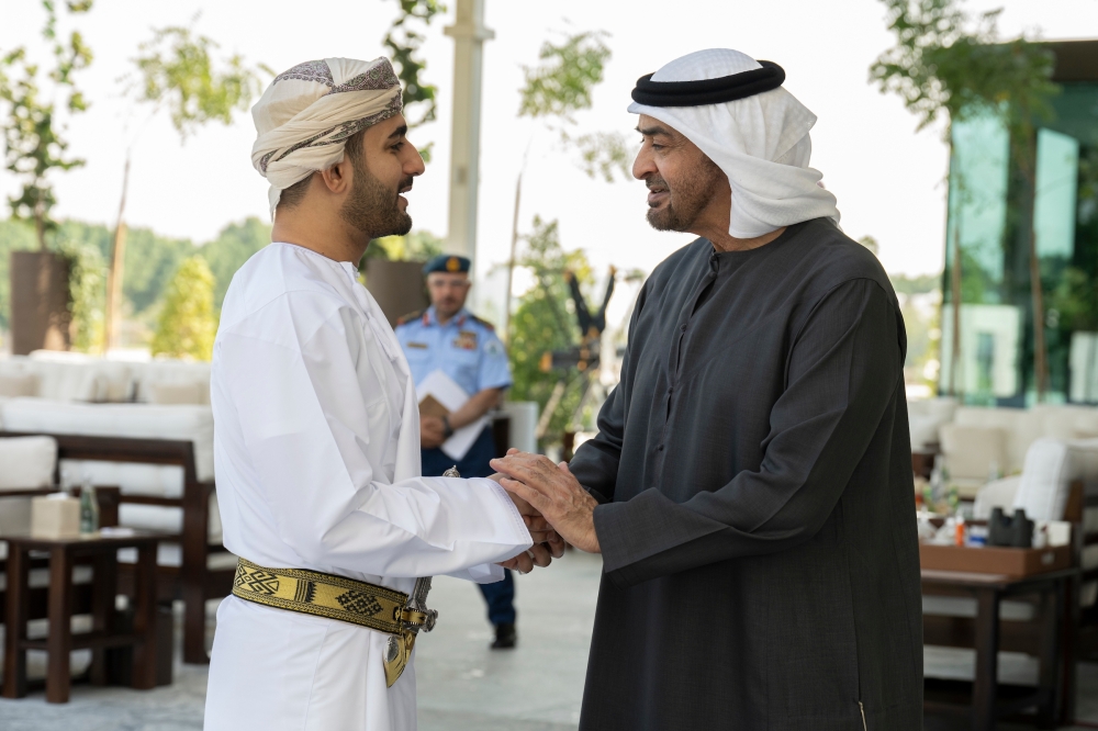 UAE President receives HH Sayyid Theyazin
