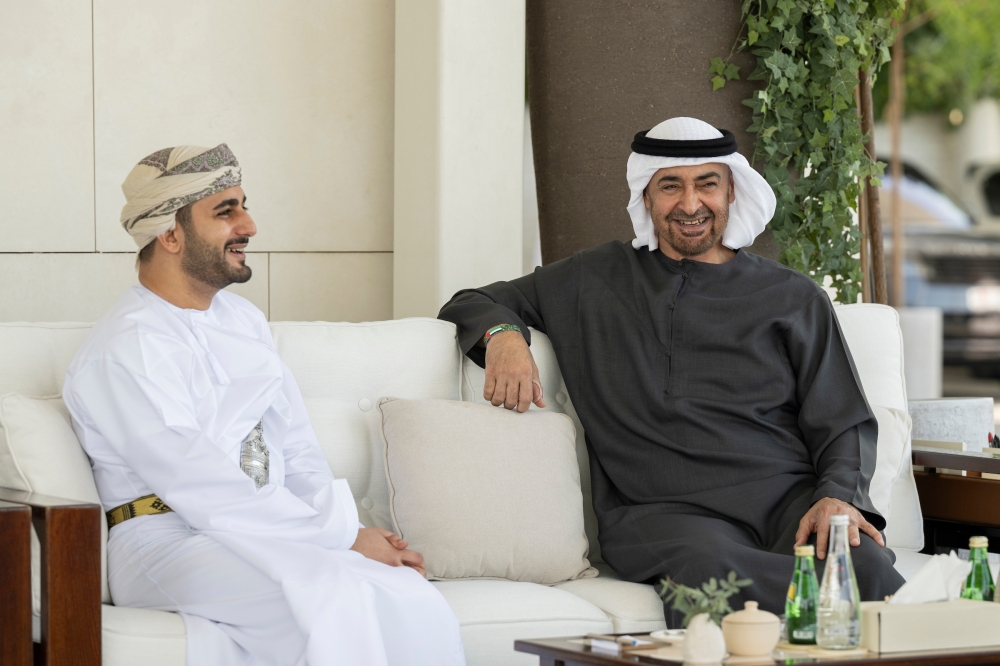 UAE President receives HH Sayyid Theyazin