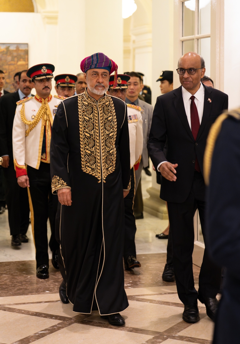In honour of HM, Singapore President hosts dinner