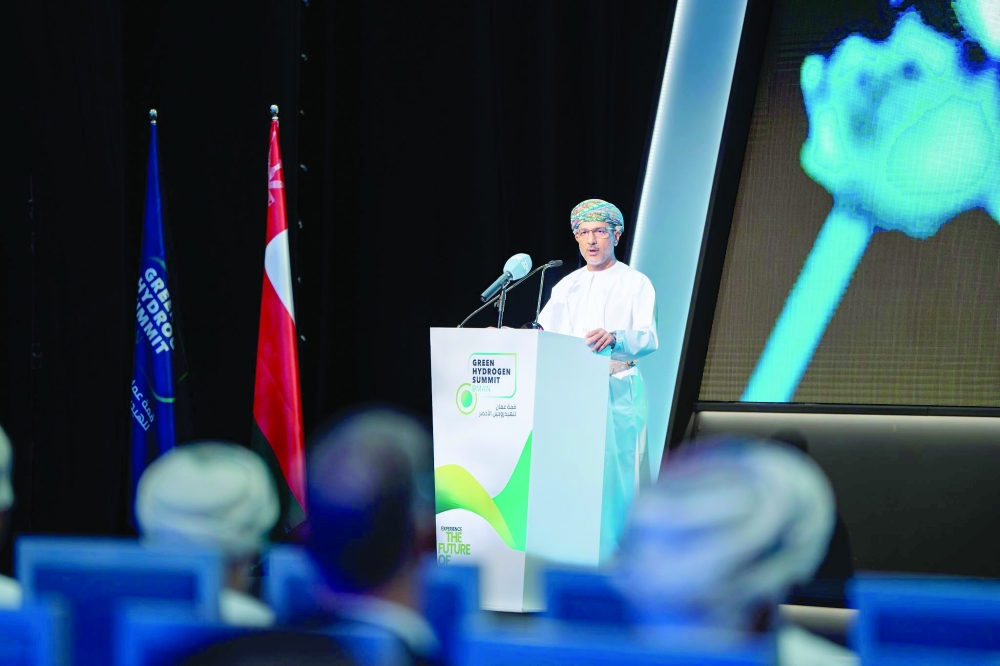 Mohsin al Hadhrami, Under-Secretary of the Ministry of Energy and Minerals, speaking at the Energy Executives Circle on Thursday.
