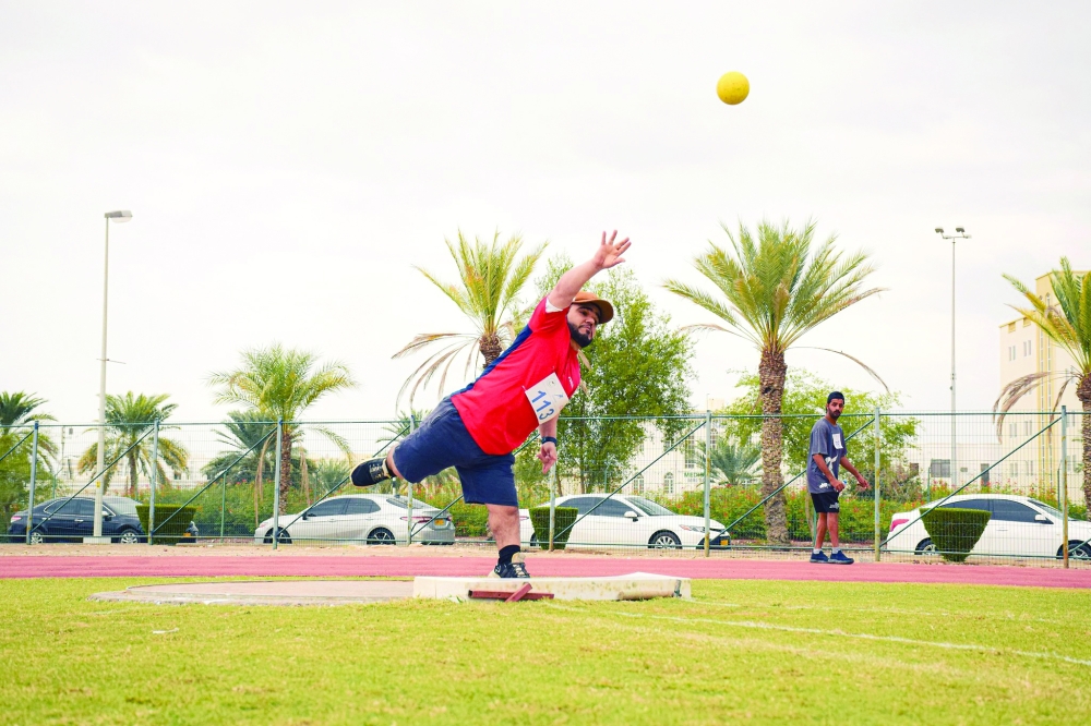 From the men shot put competition in Bausher