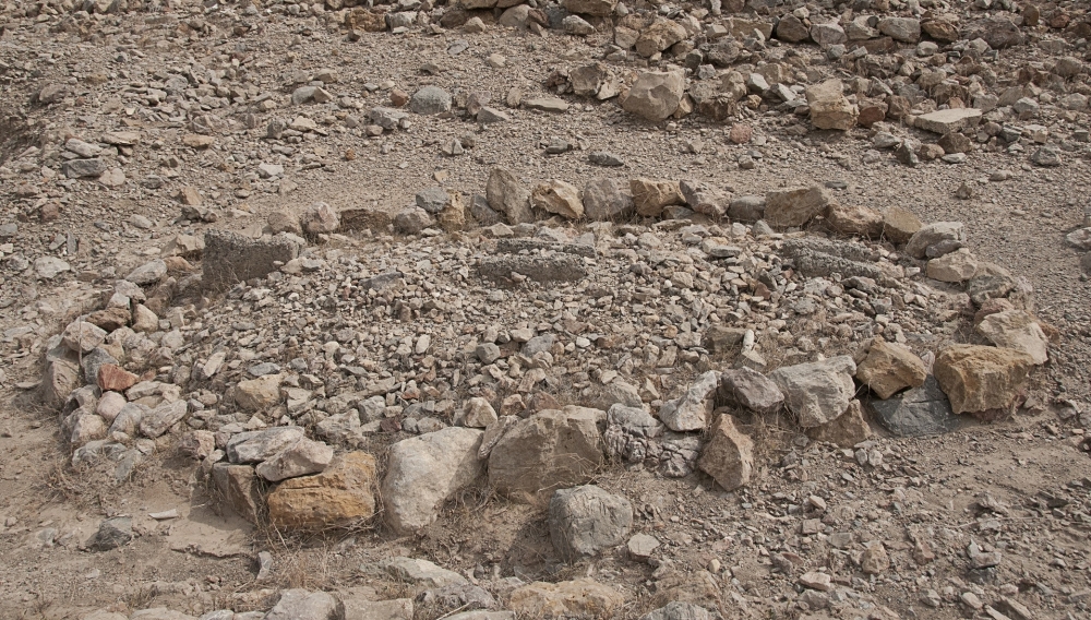 circular cemeteries built with stones