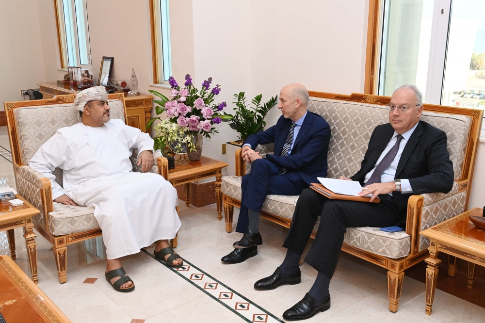 Said Hamoud al Maawali, Minister of Transport, Communications and Information Technology also received Dr Martin Kocher