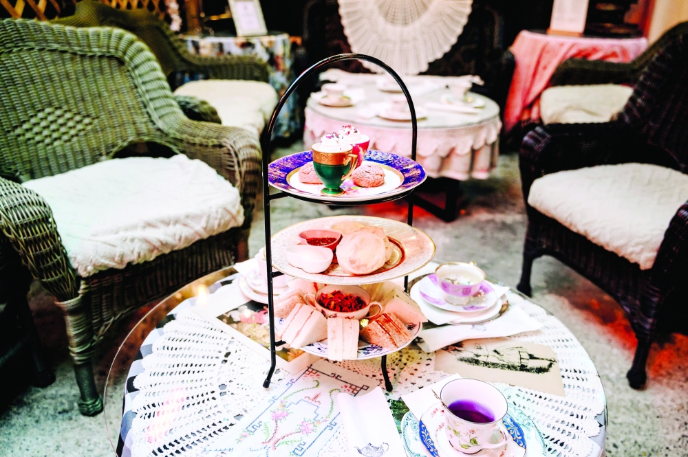A tea service at Brooklyn High Low in New York. 