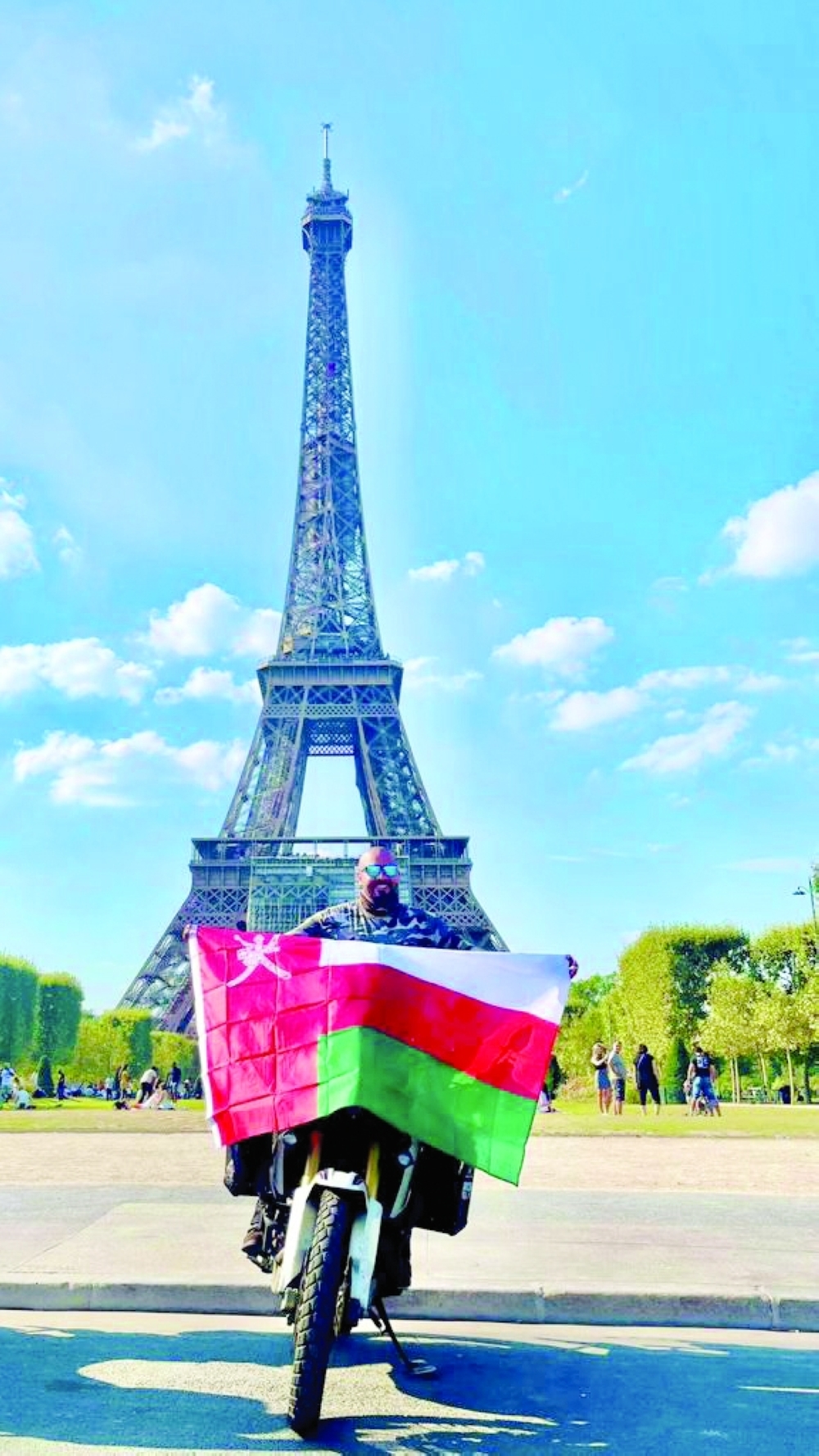 Wael bin Salem al Yaqoubi in Eiffel Tower, Paris