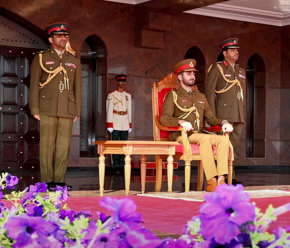 HH Sayyid Theyazin presides over passing out of RAO officers.