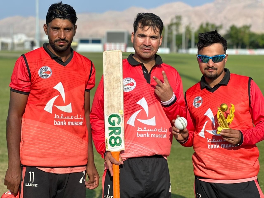(L-R) Ali Hussnain, Usman Ali Shah and Deepak Kumar - Bank Muscat