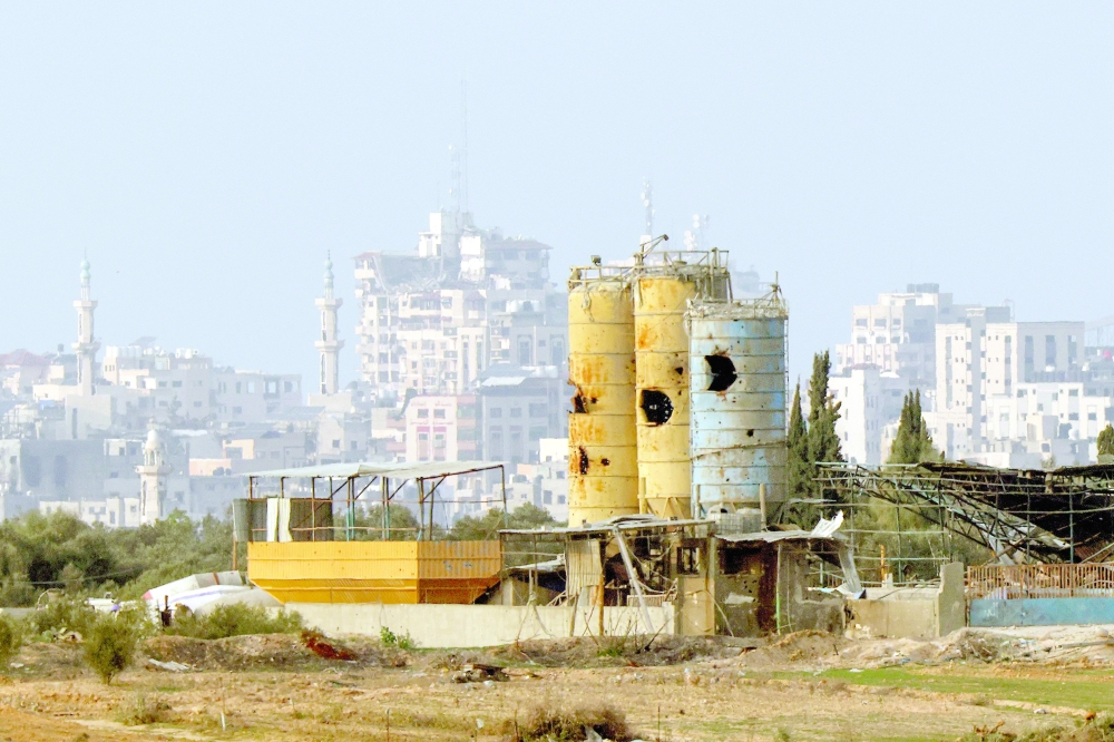 A picture shows destroyed buildings in northern Gaza following Israeli bombardment. — AFP 