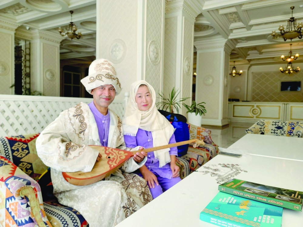 Mohammad Aamir and Fatima Zahra in Muscat.