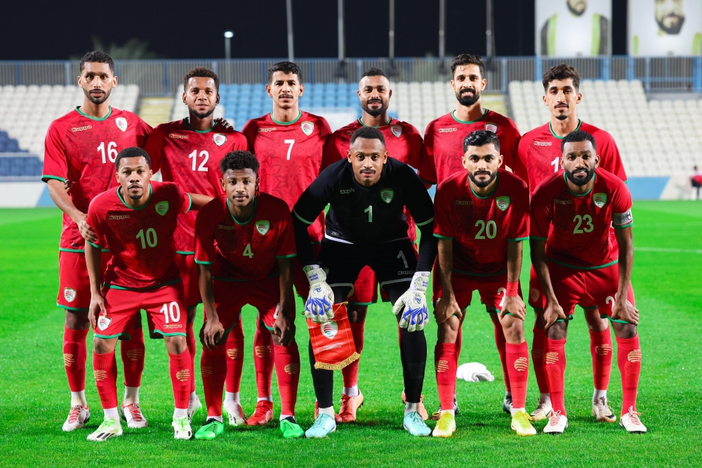 The Oman national football team against China