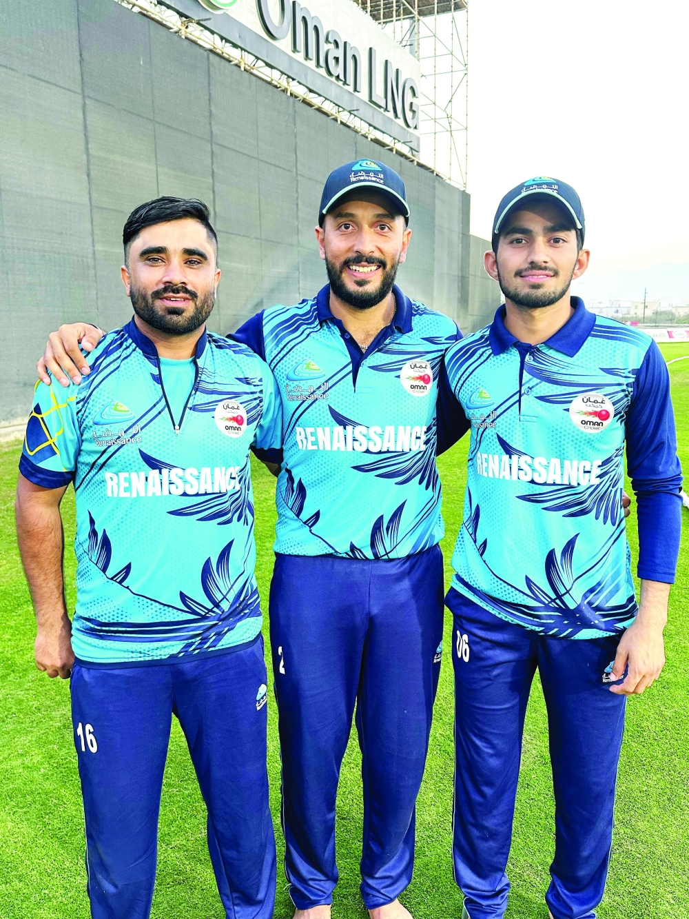 (L-R) Asif Khan, Sufyan Mehmood and Hammad Mirza - Renaissance