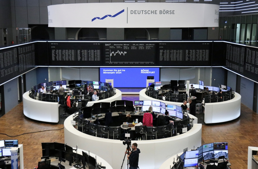 German share price index DAX graph is pictured at the stock exchange in Frankfurt