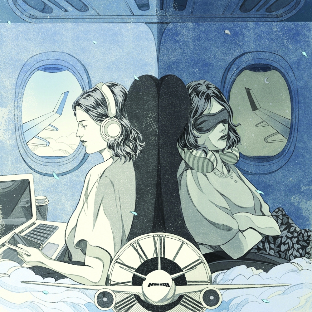 For travelers, flying at 35,000 feet for an extended period of time comes with its own set of challenges, including little space for movement, dry cabin air and time zone changes. 
