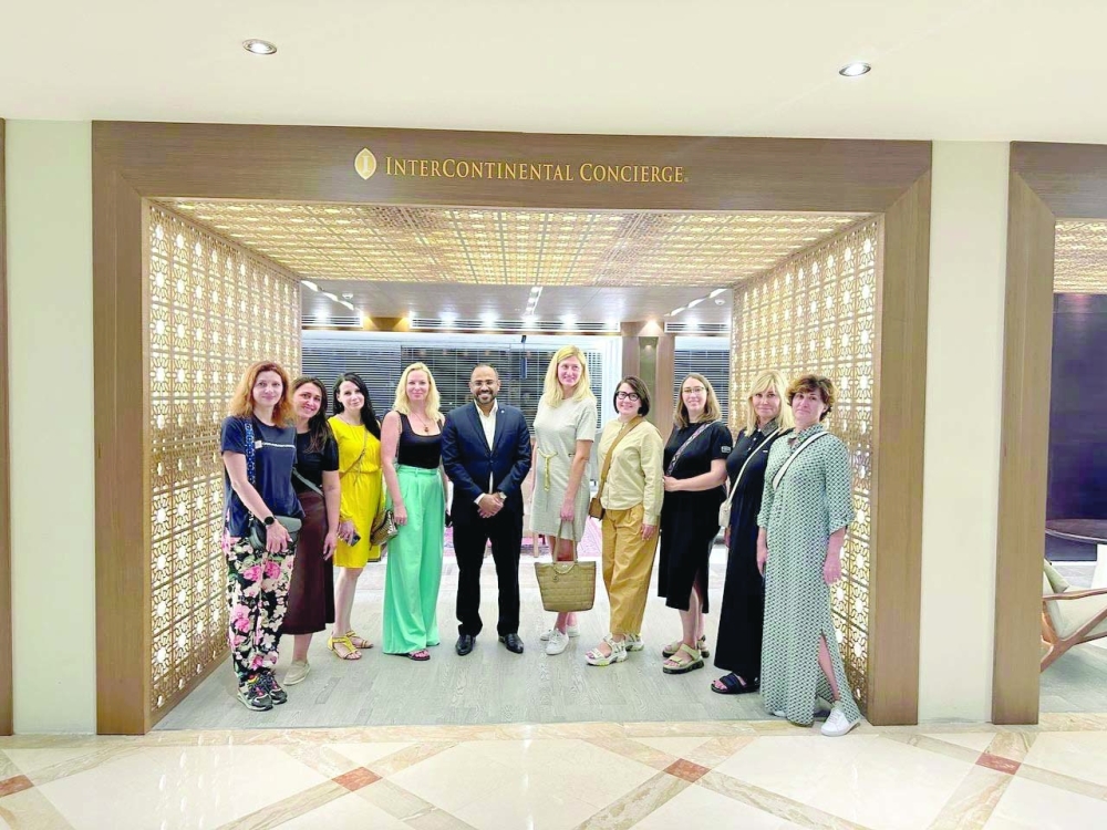 Russian tourists visiting Intercon Muscat