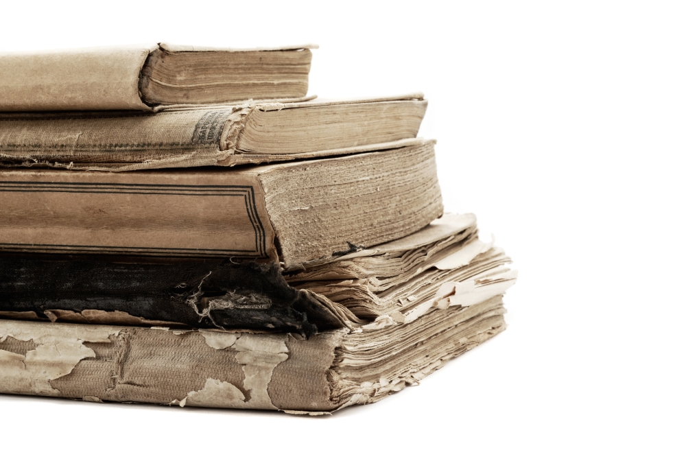 The,Ancient,Books,On,A,Light,Background