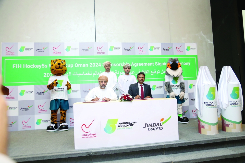 Harssha Shetty, JSIS CEO and Dr Marwan al Jumaa, OHA Chairman, signed the sponsorship agreement