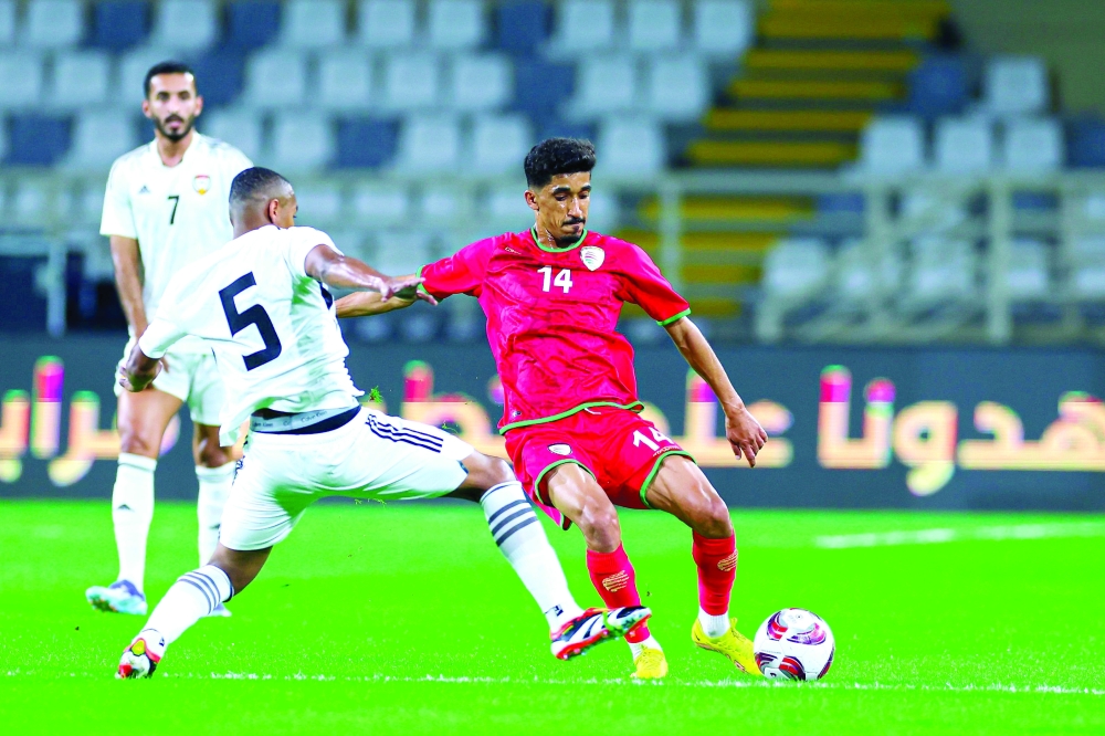  Omani, Ahmed al Kaabi in action 