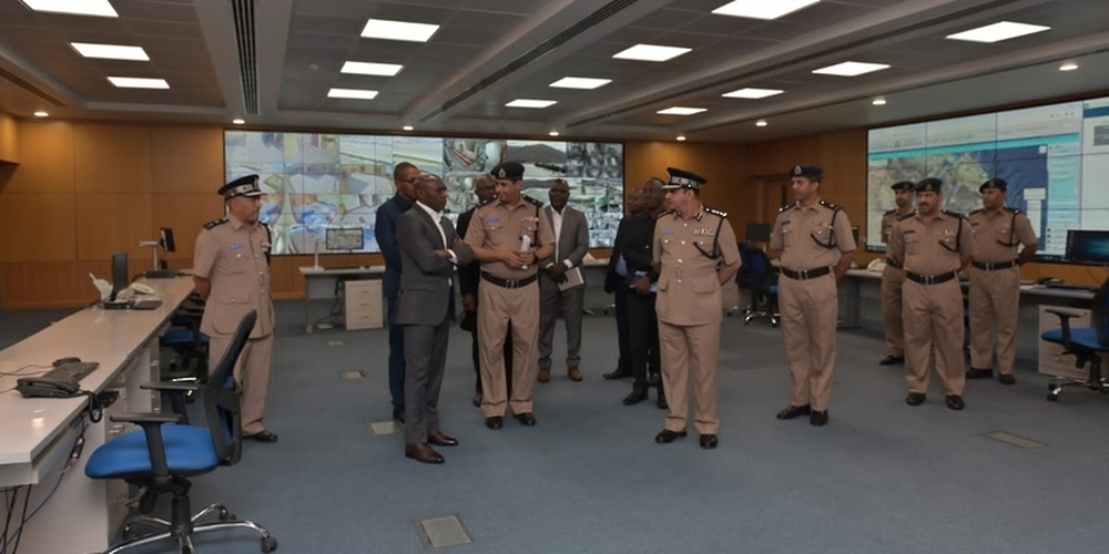 Camillus Mongoso Wambura, Inspector General of Police Force of the United Republic of Tanzania and his accompanying delegation visited the Sultan Qaboos Academy for Police Sciences.