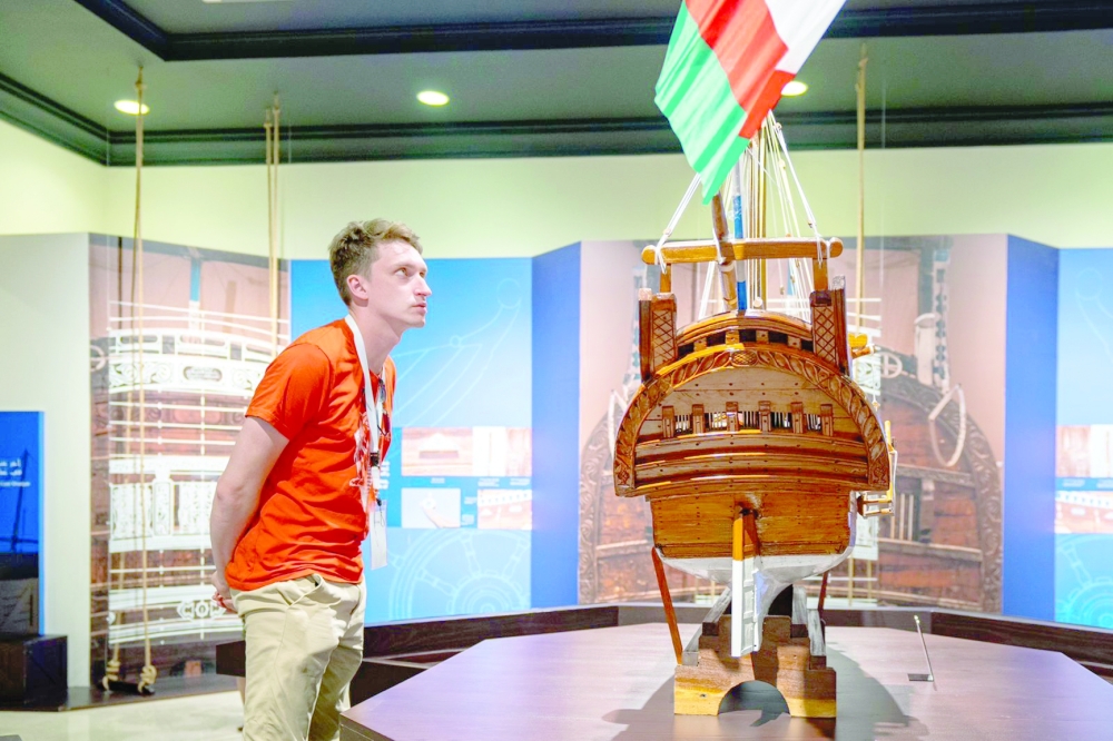 A foreign guest at the SWY in Muscat